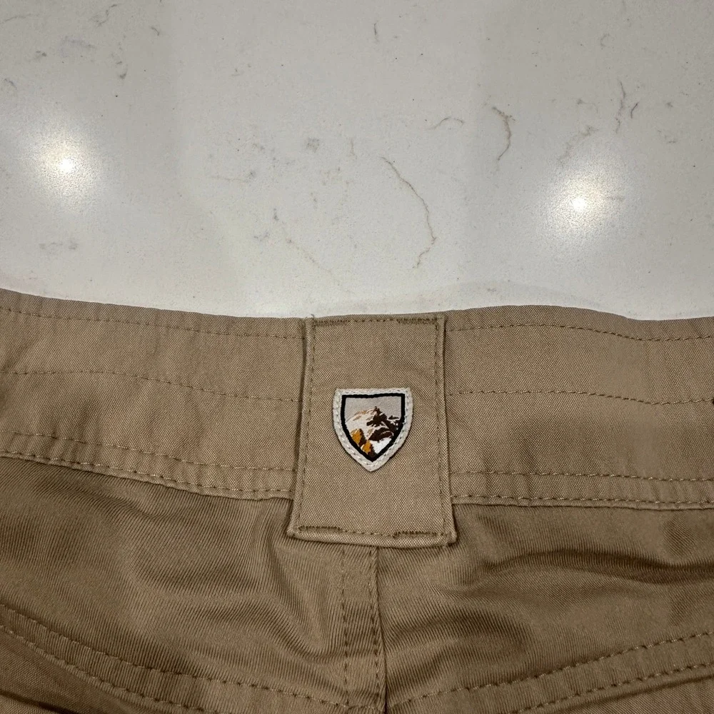 Kuhl Radikl Mens Khaki Tan Hybrid Hiking Work Pants 30x32 Stretch 7 Pocket
